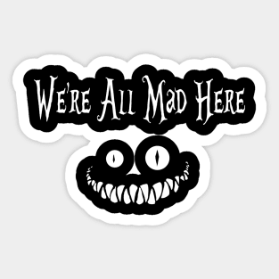 Alice Wonderland Smile (Dark  Tee) Sticker